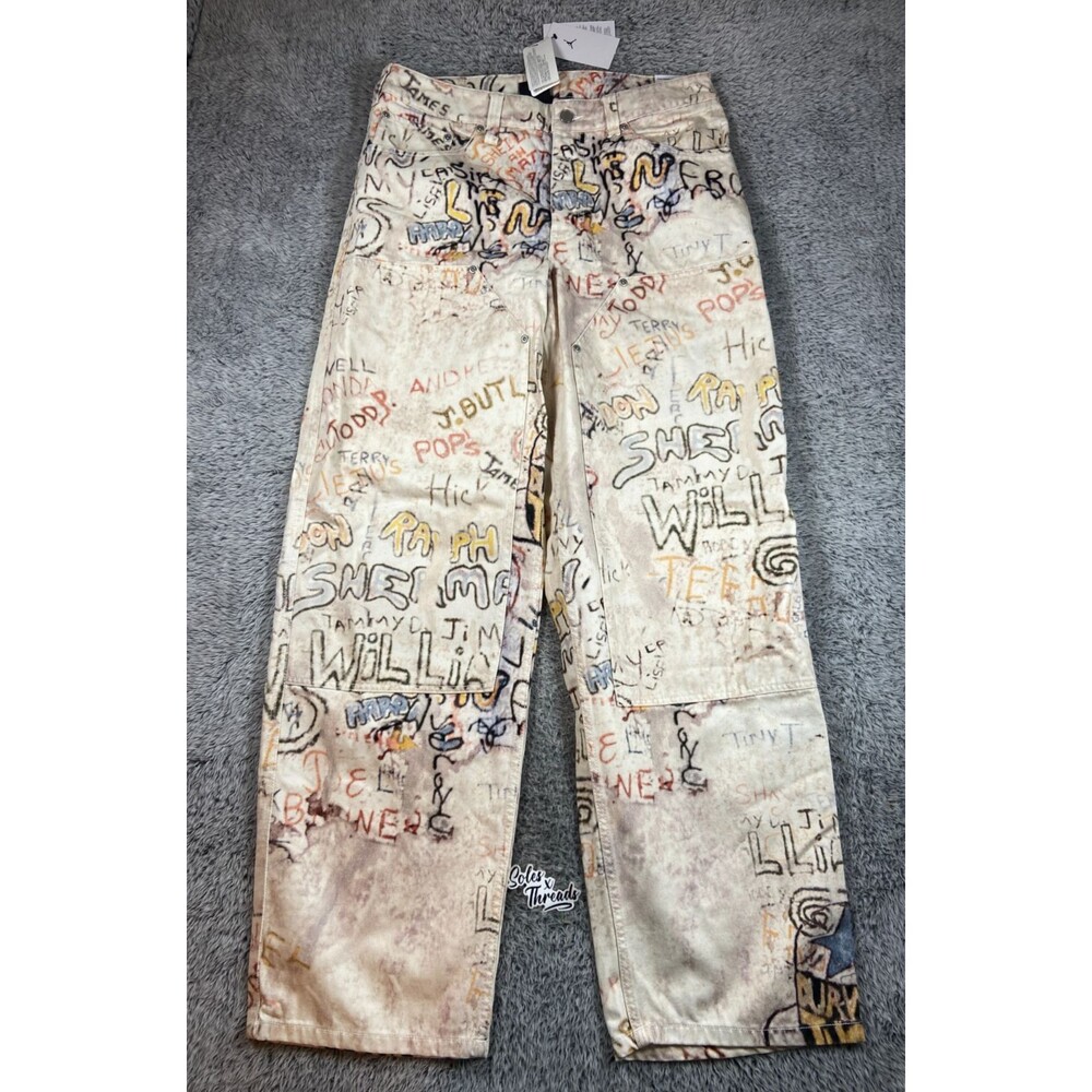 Air Jordan Carpenter Graphic Pants Size 32 Men Brown HV0085-203